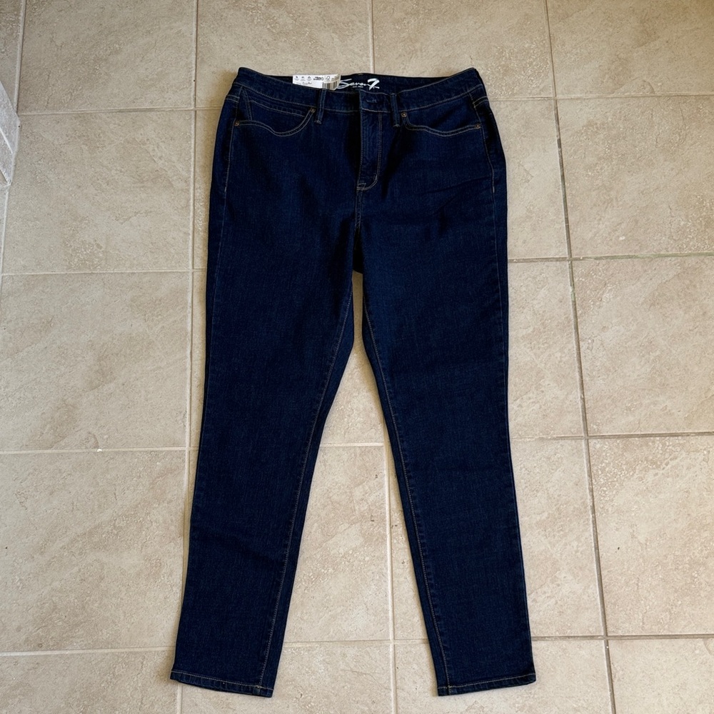 Seven7 - Women's Deep Indigo Skinny Jeans- Size 10(NWT)